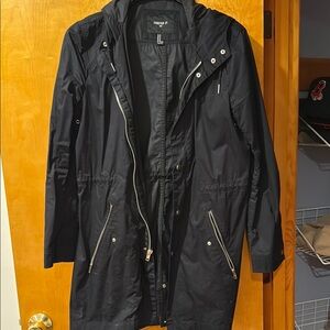 Black Hooded Jacket by Thread & Supply